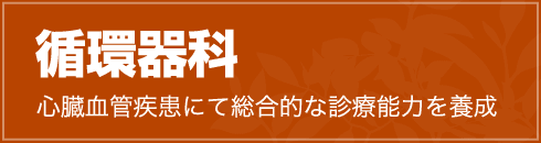 循環器科　心臓血管疾患にて総合的な診療能力を養成